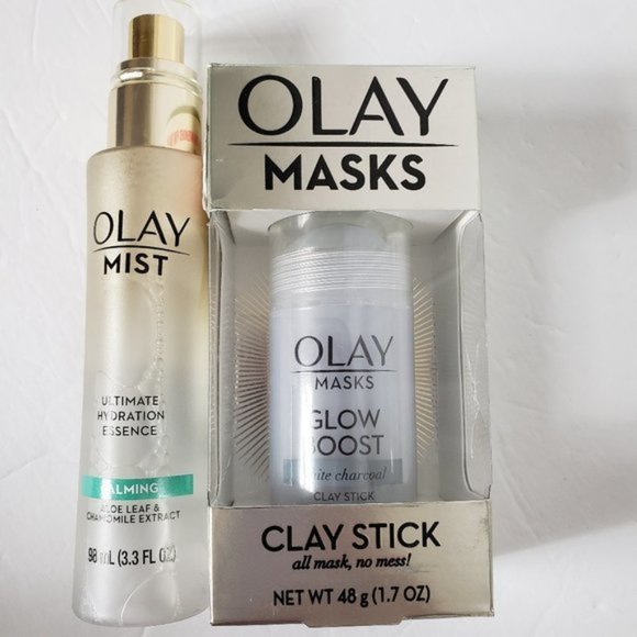 OLAY Other - Olay Masks Glow Boost Clay Stick & Olay Mist NWT